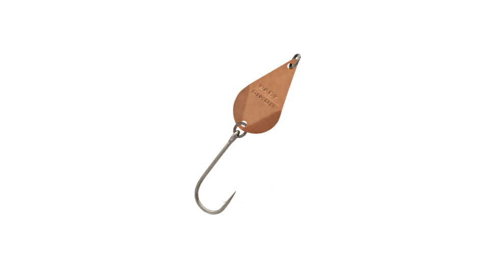 Hawken Outdoors Hawken Baby Simon Wobbler Spoon, 1in x 1/2in #2 Hook, Copper, BSW-03