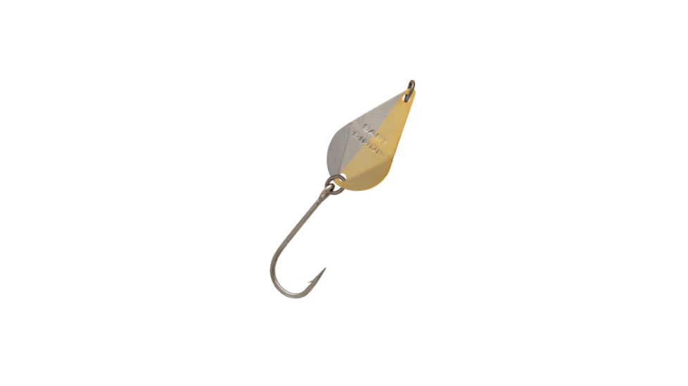 Hawken Outdoors Hawken Baby Simon Wobbler Spoon, 1in x 1/2in, 50/50 Gold/Nickel, BSW-01