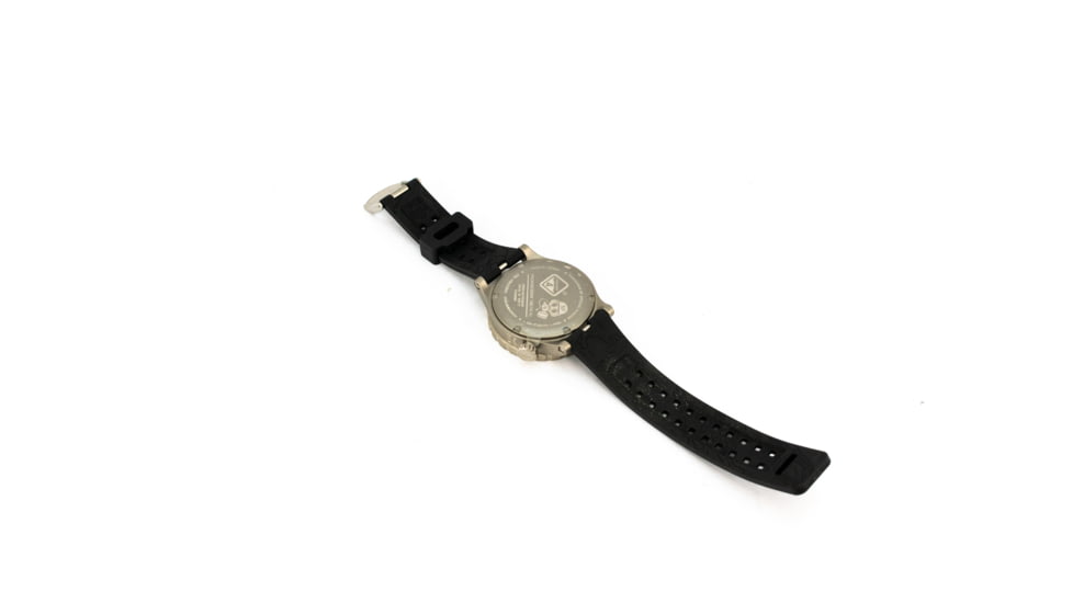 Hazard 4 HeavyWater Diver Titanium Tritium Dive Watch,White Dial, Black Graphics,Green Bezel,Nylon Strap WAT-HWD-TI-WK-GGYG