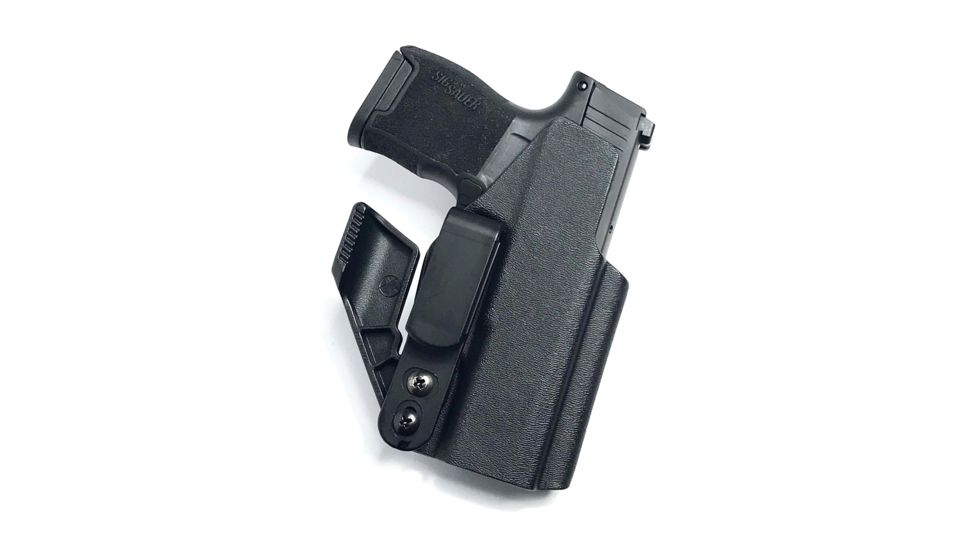 Hazmat Holster Works NV3 AIWB/IWB Kydex Holster, Sig Sauer P365, Ambidextrous, Black, 10014