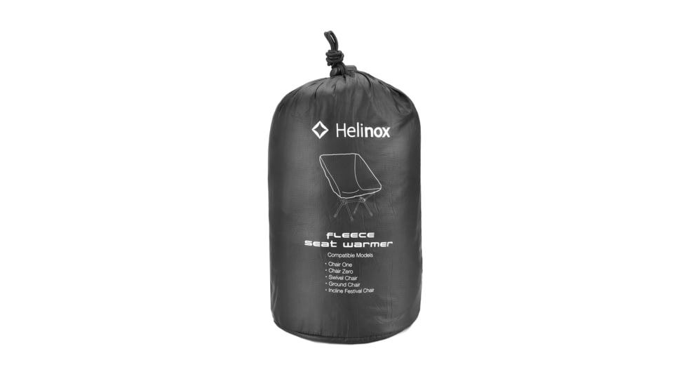 Helinox Fleece Seat Warmer Fitted Chair One Cover, Black, 10003305