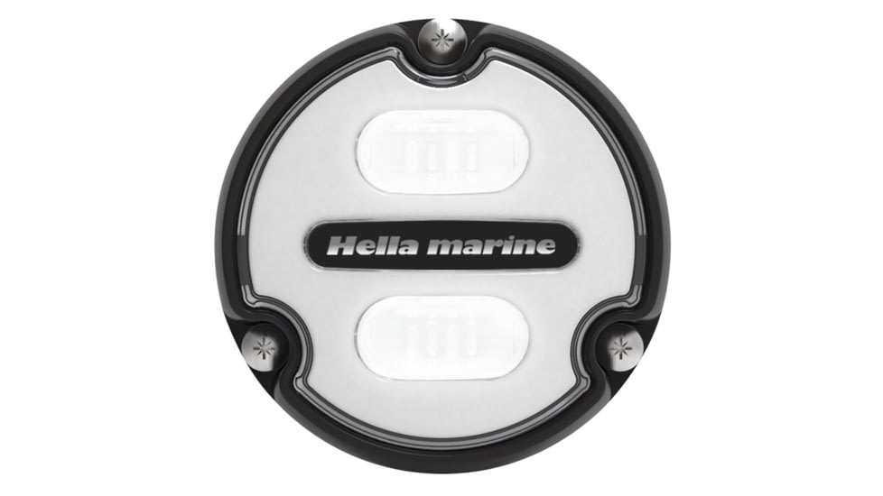 Hella Marine Apelo A1 Blue White 1800 Lumens LED Underwater Light w/ Black Housing, White Lens, 016145-011