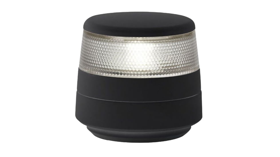 Hella Marine NaviLED 360 Compact All Round LED White Navigation Lamp w/ Fixed Mount, Black Base, 2nm, 980960001