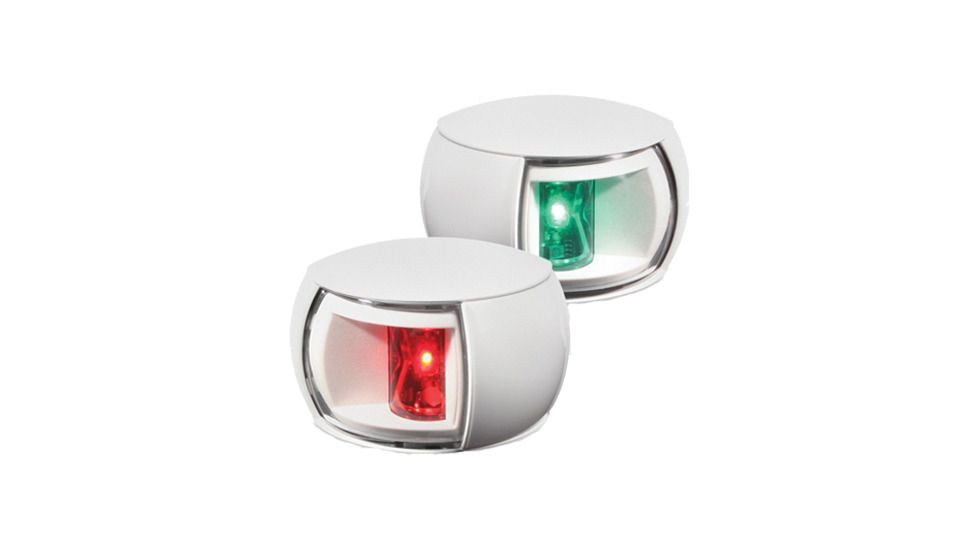 Hella Marine NaviLED Port / Starboard 2W LED Light w/ Housing, Pair, 2nm, Clear Lens/White Housing, 980520911