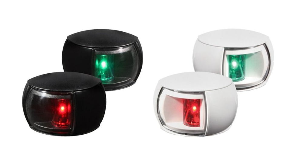 HELLA Nav Light LED, Pair, 2nm, Clear Lens, Black, White