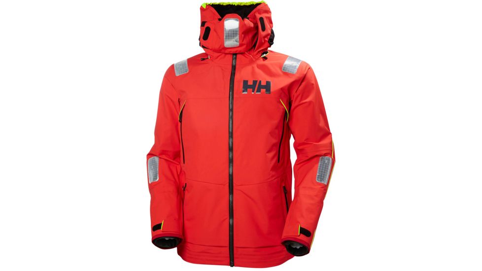 Helly Hansen Aegir Race Jacket - Mens, Alert Red, Small, 33869-222-S