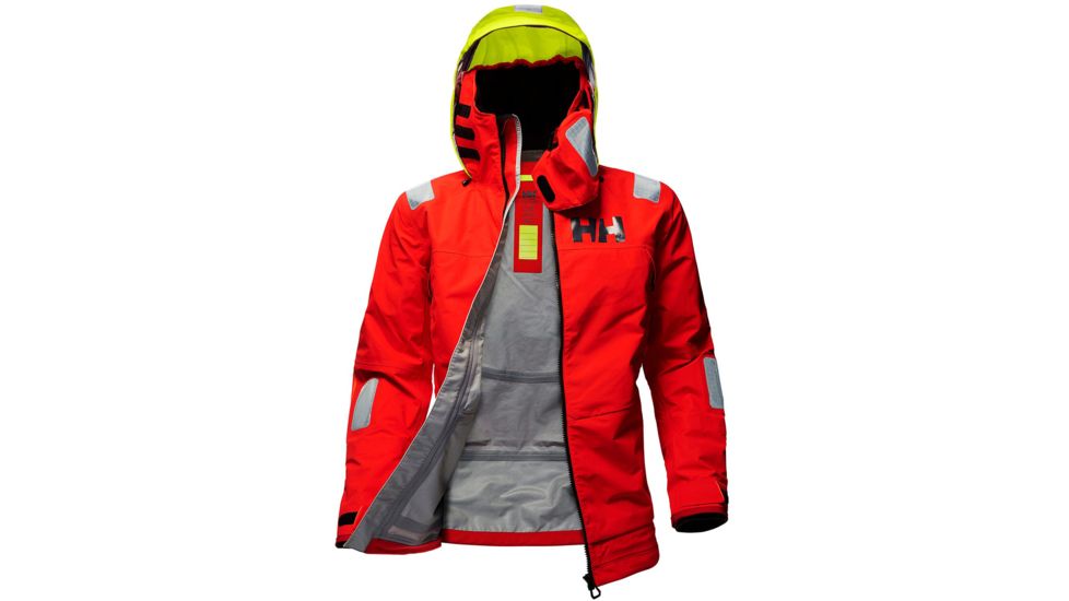 Helly Hansen Aegir Race Jacket - Mens, Alert Red, Small, 33869-222-S