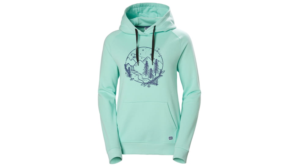 Helly Hansen F2F Cotton Hoodie - Womens, Blue Tint, Extra Large, 62936501-XL