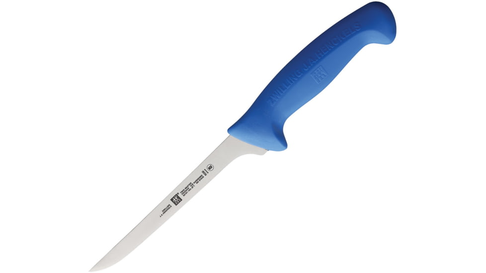 HENCKELS ZWILLING Twin Master Flex Boning Knife, 12in Overall, 6.5in Satin Finish Stainless Blade, Blue Plastic Handle, 32101-164