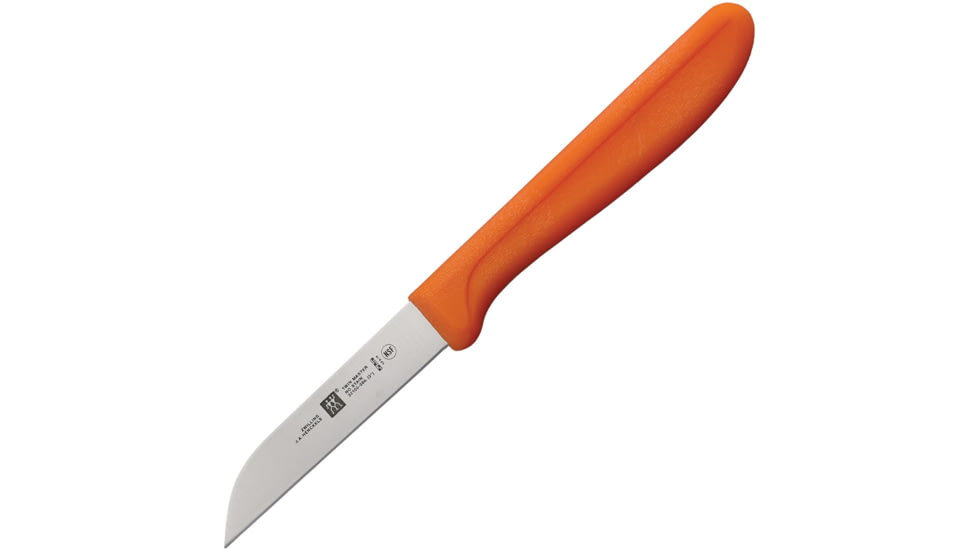 HENCKELS ZWILLING Twin Master Kudamono Knife, 7.25in Overall, 3in Satin Finish Stainless Blade, Orange Plastic Handle, Bulk Packed, 32100-086 BULK