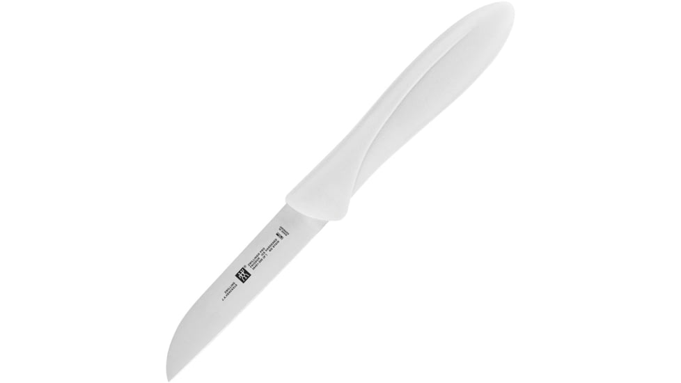 HENCKELS ZWILLING Twin Master White Kudamono Knife, 7.25in Overall, 3in Satin Finish Stainless Blade, White Plastic Handle, 32300-084
