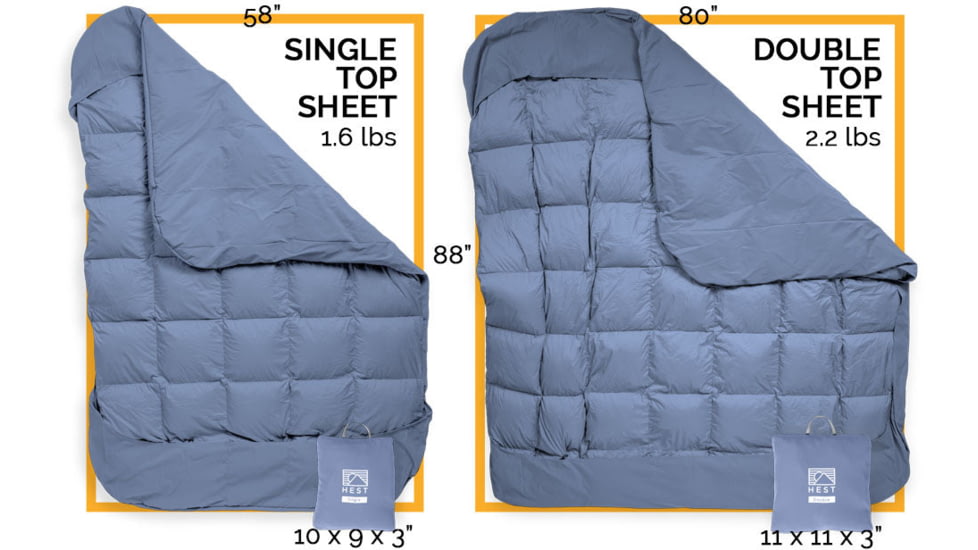 HEST Top Sheet, Double, Gray, 11x11x3in, B23126GRE