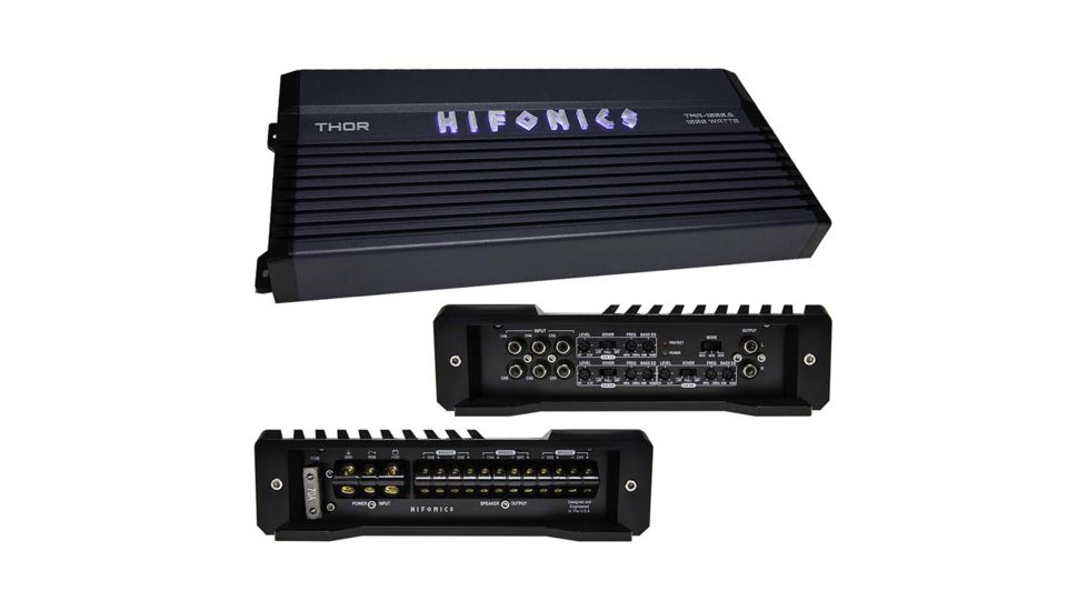 Hifonics Thor 6 Channel Marine Amplifier, Black TMA10006