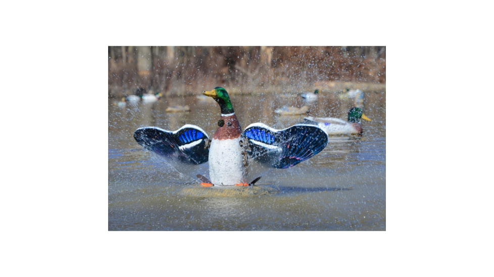 Higdon Outdoors 53077 XS Splashing Flasher Mallard Drake Multi Color Rechargeable