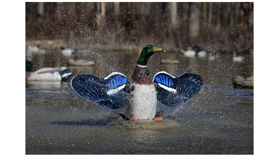 Higdon Outdoors 53077 XS Splashing Flasher Mallard Drake Multi Color Rechargeable