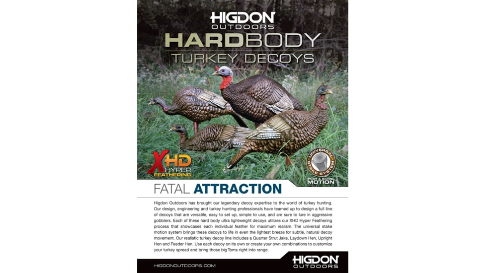 Higdon Outdoors Hard Body 1/4 Strut Jake Turkey Decoy, 63144