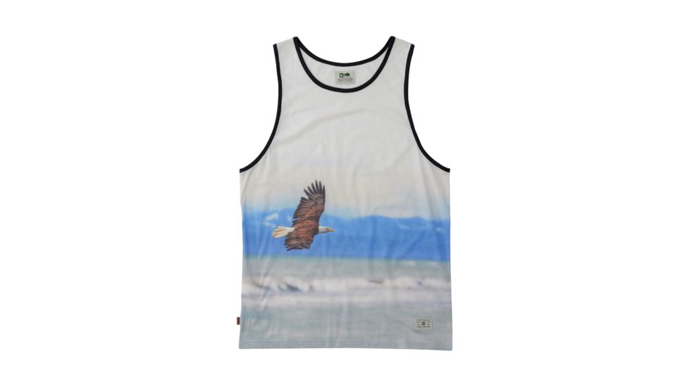 HippyTree Mens Wingspan Tank, White, Small, 2146-WHITE-S