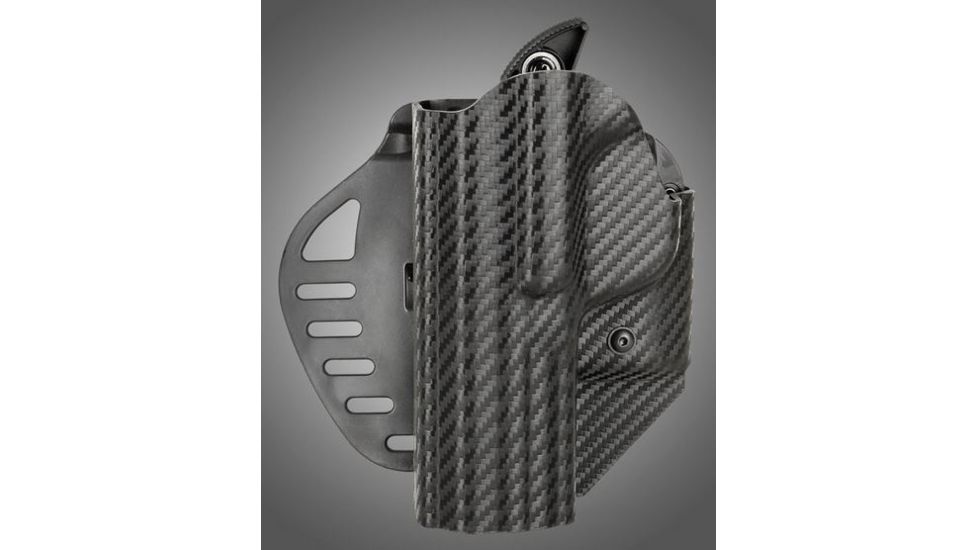 HOGUE ARS Stage 1, Carry S&amp;W M&amp;P 9MM, 40S&amp;W, 357SIG Left Hand Holster CF Weave, Black 52974