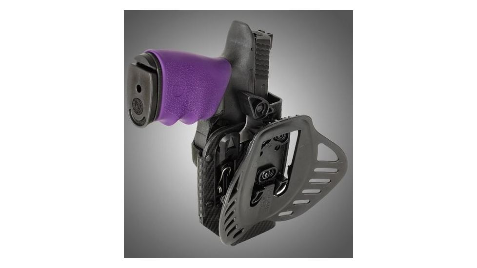 HOGUE ARS Stage 1, Carry S&amp;W M&amp;P 9MM, 40S&amp;W, 357SIG Left Hand Holster CF Weave, Black 52974