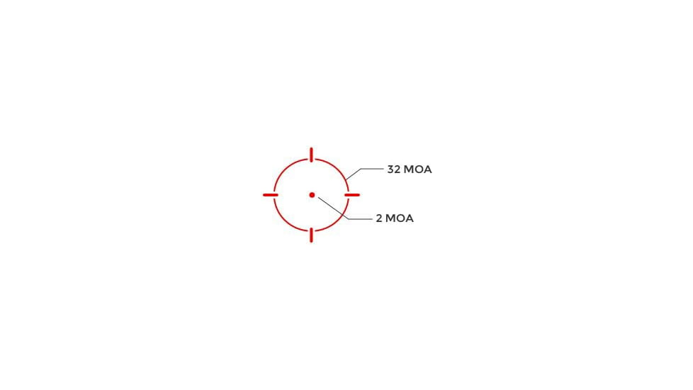 Holosun Enclosed Pistol Sight w/Multiple Reticle System, Red Reticle, Black, EPS-RD-MRS