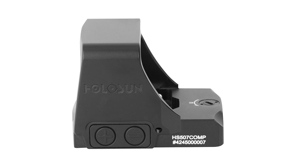 Holosun Ronin 507COMP 1x1.1 Reflex Green Dot Sight, 2 MOA Dot, 32 MOA Circle Reticle, Black, RONIN-HE507COMP-GR