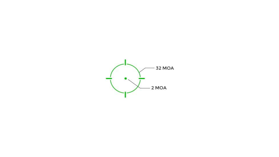 Holosun SCS Solar Charging Sight for Walther PDP 2.0, 2 MOA Dot/32 MOA Circle Green Reticles, Black, SCS-PDP-GR