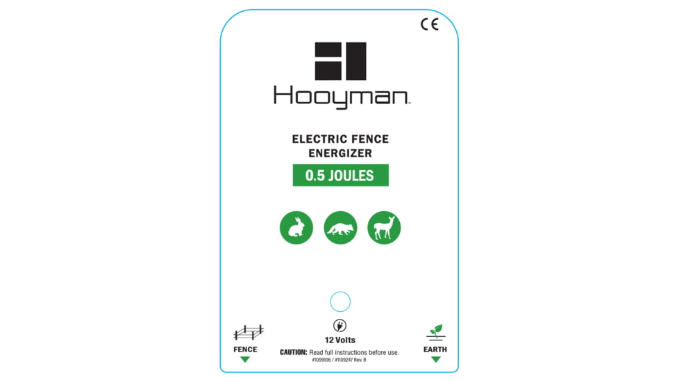 Hooyman Hot Zone Garden Fence, Black, 1099106