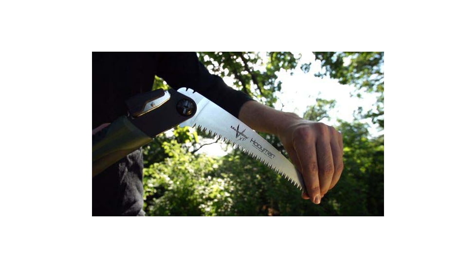 Hooyman Saws Megabite Hunters Combo W/ Bone/Wood Handsaw, Black/Green, 110143