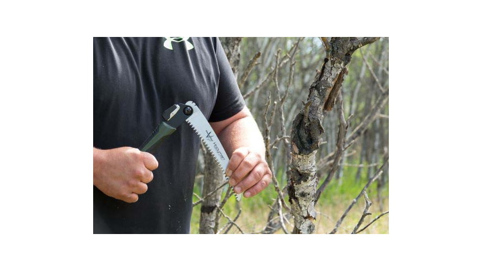 Hooyman Saws Megabite Hunters Combo W/ Bone/Wood Handsaw, Black/Green, 110143