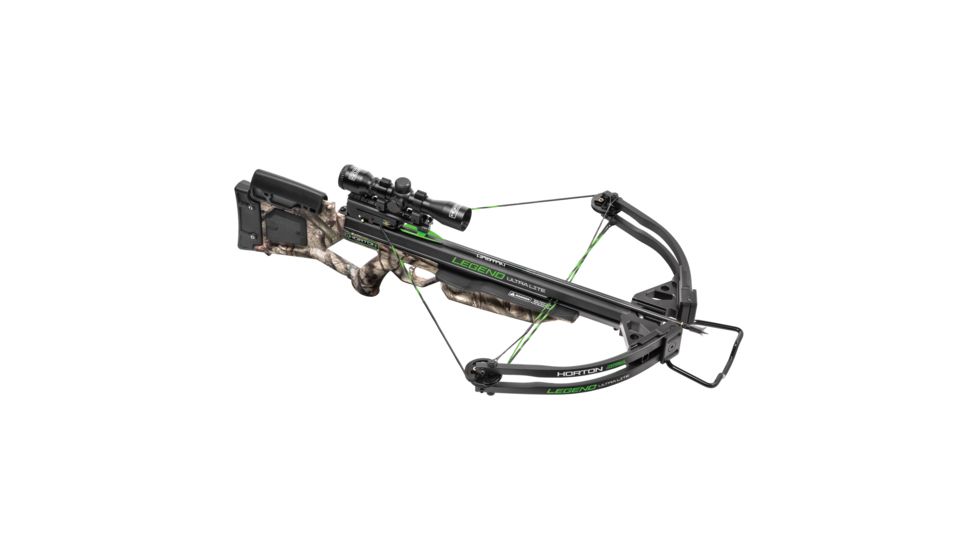 Horton Archery Legend Ultra-Lite Standard Crossbow Package w/4x32 Multi-Line Scope,175lb Draw Weight, Mossy Oak Treestand Camo, NH15050-7550