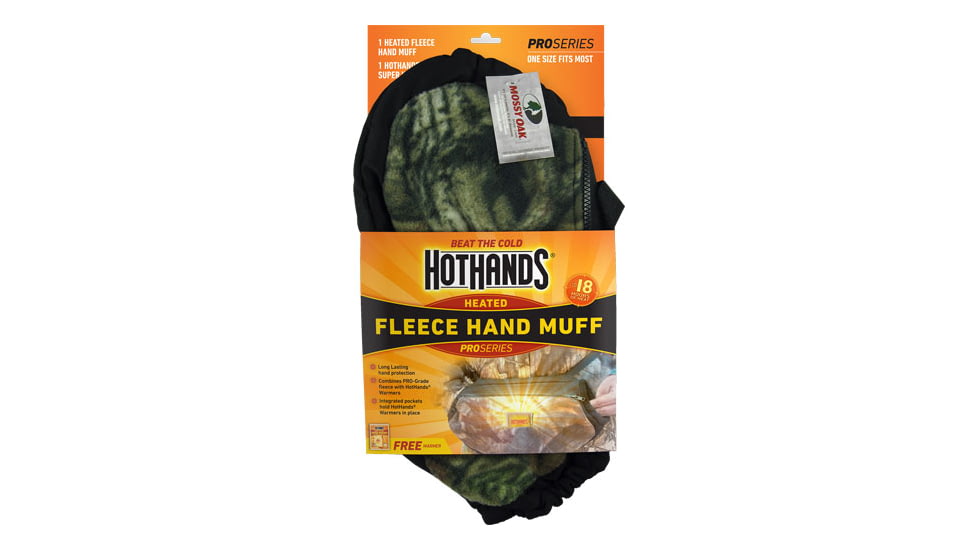Hot Hands Hothands Heated Hand Muff Mossy Oak Break Up W/free Wrmr