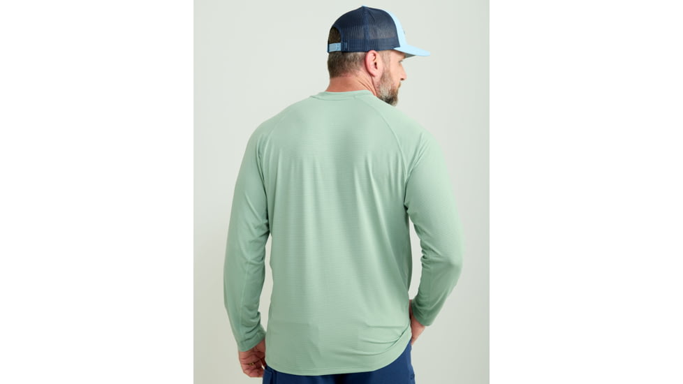 HUK Performance Fishing A1A Performance Crew - Mens, Fog Green, Medium, H1200575-315-M