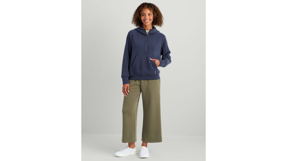 HUK Performance Fishing Bayside 1/2 Zip Hoodie - Womens, Naval Academy, Extra Small, H6130030-413-XS