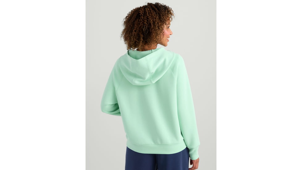 HUK Performance Fishing Bayside 1/2 Zip Hoodie - Womens, Seafoam Mist, Large, H6130030-366-L