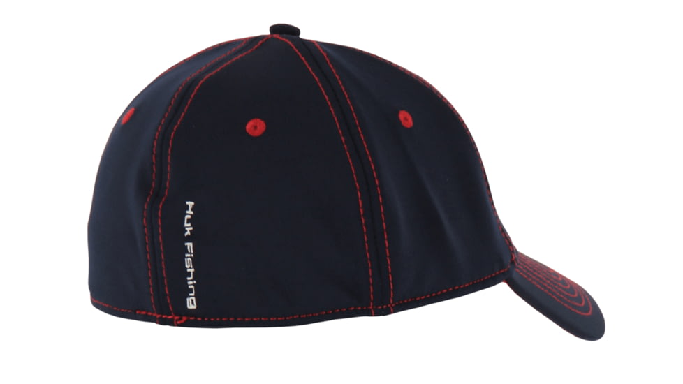 HUK Performance Fishing Deluxe Tech Stretch Hat, Navy, H3000076NVYML