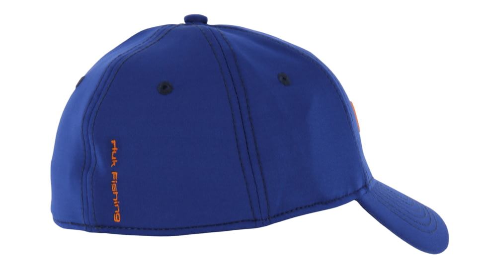 HUK Performance Fishing Deluxe Tech Stretch Hat, Royal, H3000076RYLML