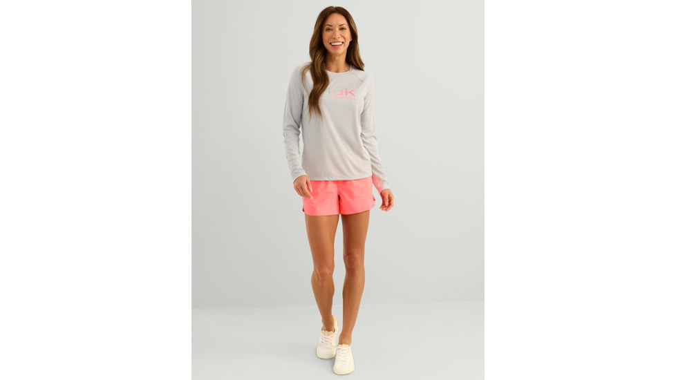 HUK Performance Fishing Fishing Pursuit Shirt - Womens, Harbor Mist2, Small, H6120109-035-S