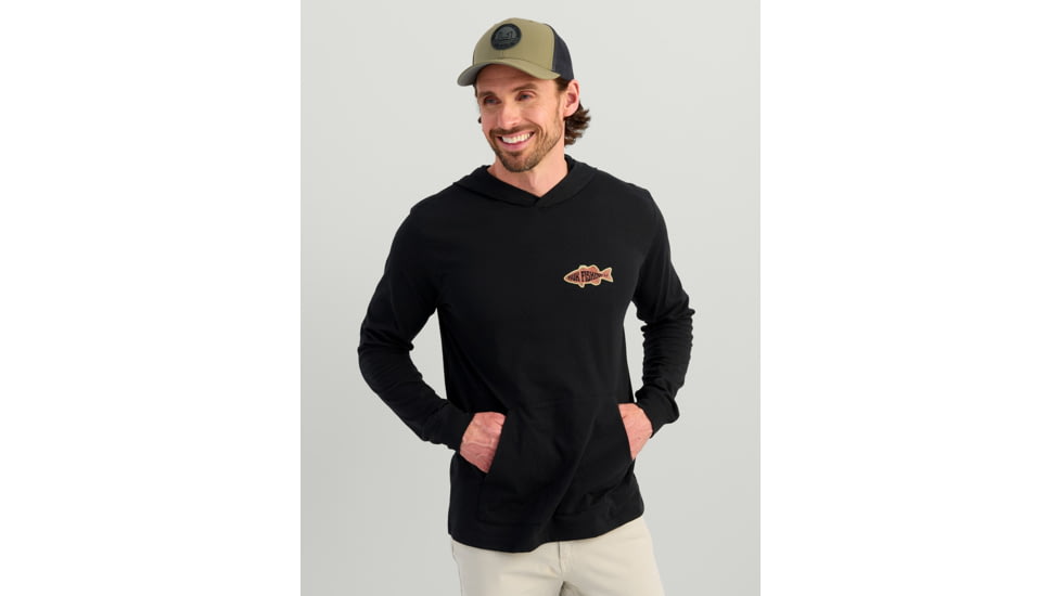 HUK Performance Fishing Huk Bass Apparel Hoodie Tee - Mens, Black, Medium, H1000580-001-M