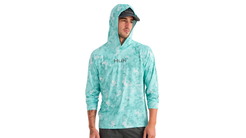 HUK Performance Fishing Airweight Hoodie Kc Printed - Mens
