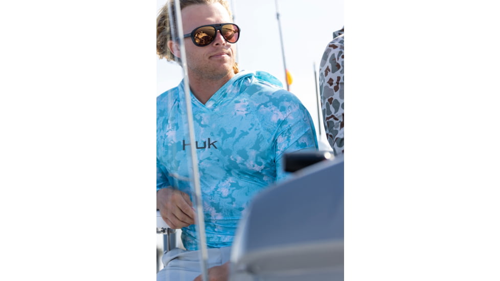 HUK Performance Fishing Airweight Hoodie Kc Printed - Mens