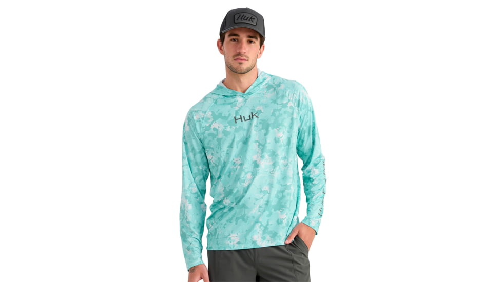 HUK Performance Fishing Airweight Hoodie Kc Printed - Mens