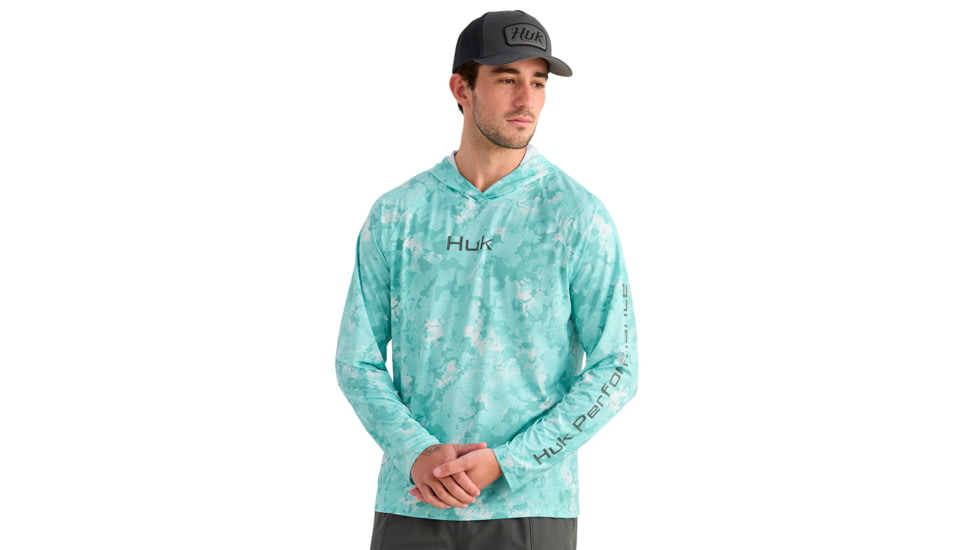 HUK Performance Fishing Airweight Hoodie Kc Printed - Mens