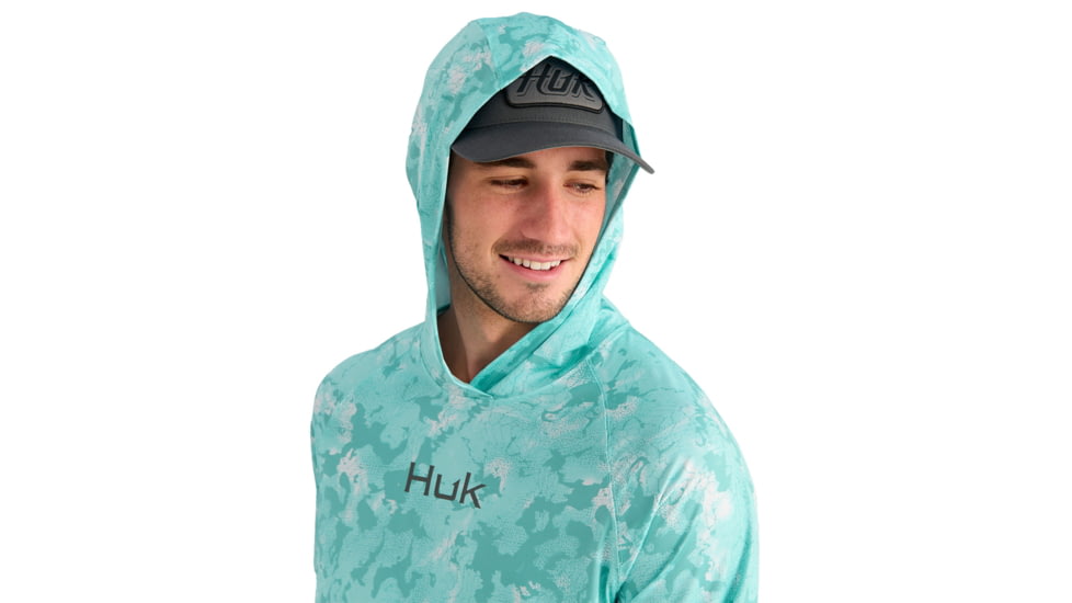 HUK Performance Fishing Airweight Hoodie Kc Printed - Mens