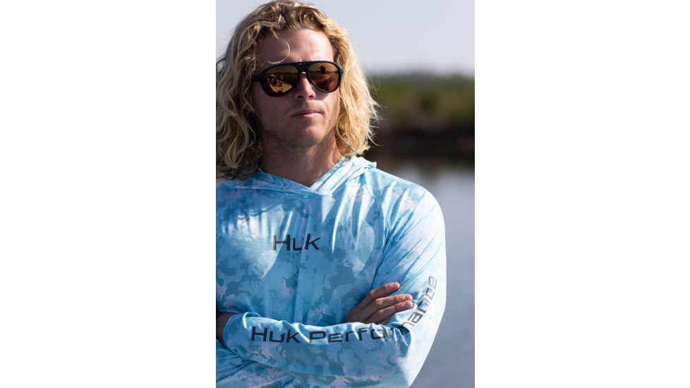 HUK Performance Fishing Airweight Hoodie Kc Printed - Mens
