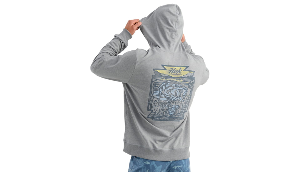 HUK Performance Fishing Edisto Bass Batch Terry Hoodie - Mens