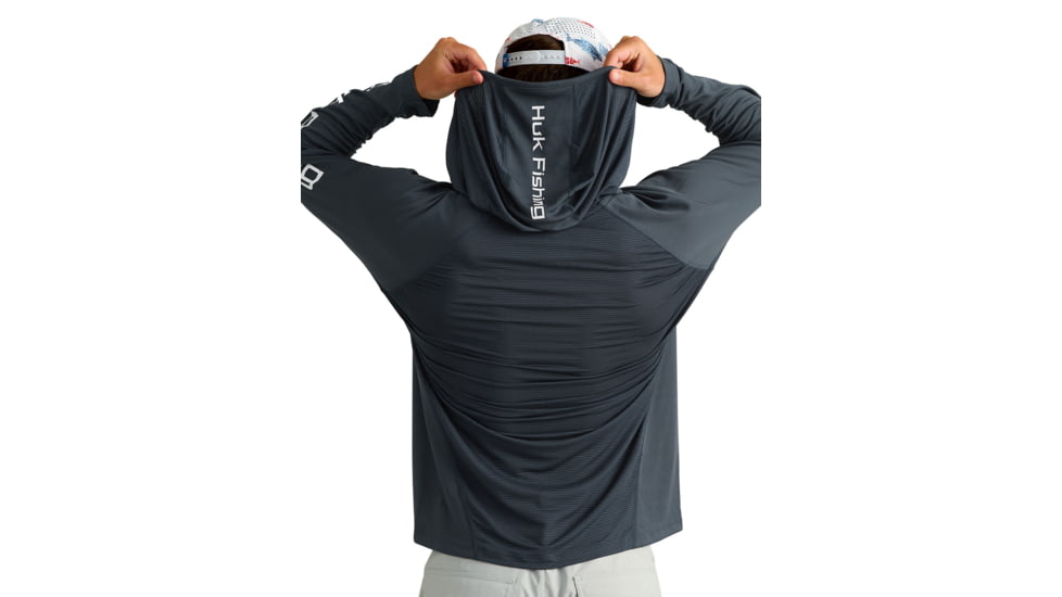 HUK Performance Fishing Icon Long Sleeve Hoodie - Mens