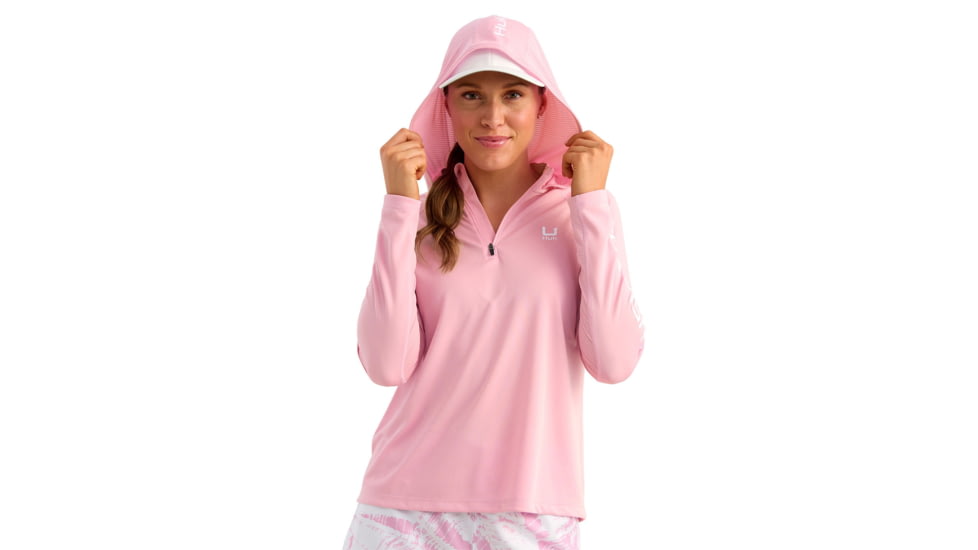HUK Performance Fishing Icon Long Sleeve Hoodie - Womens