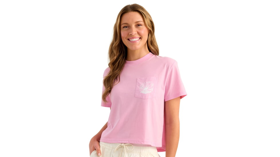HUK Performance Fishing Raised On Waves Pocket Tee - Womens