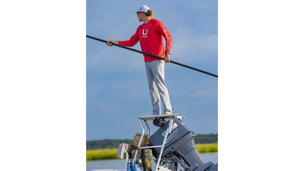 HUK Performance Fishing Icon Long Sleve Crew - Mens, Channel Marker, Medium, H1200573-624-M