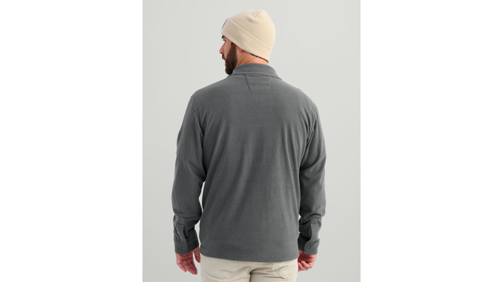 HUK Performance Fishing Jetty Shacket - Mens, Volc Ash Hthr, Small, H1300114-015-S